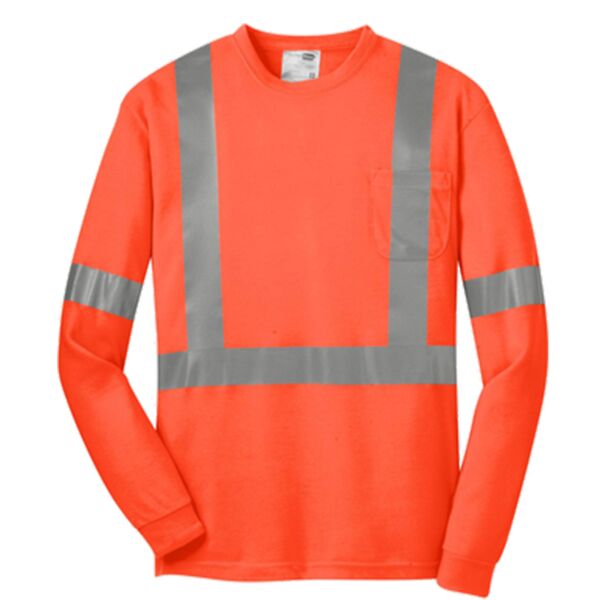 Ansi 107 Class 2 Long Sleeve Safety T Shirt Thumbnail