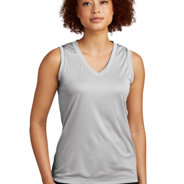 Ladies Sleeveless PosiCharge ® Competitor™ V Neck Tee Thumbnail