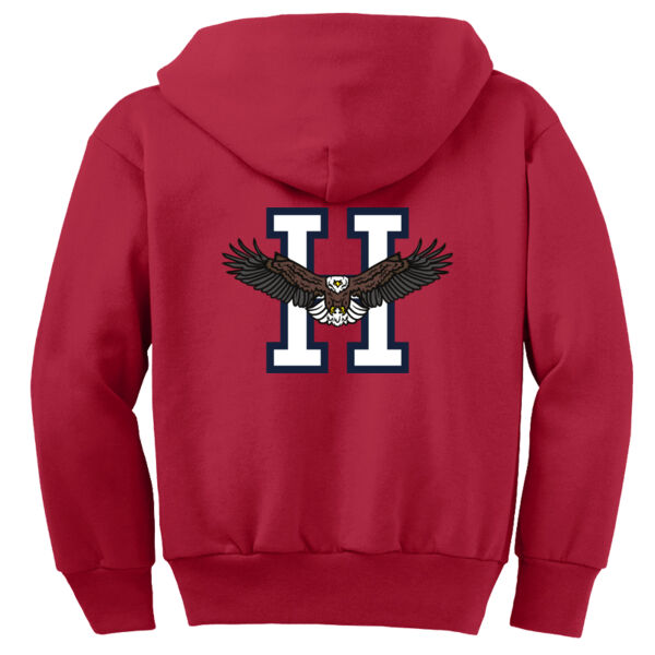 Port & Company® Youth Core Fleece Full-Zip Hooded Sweatshirt Thumbnail